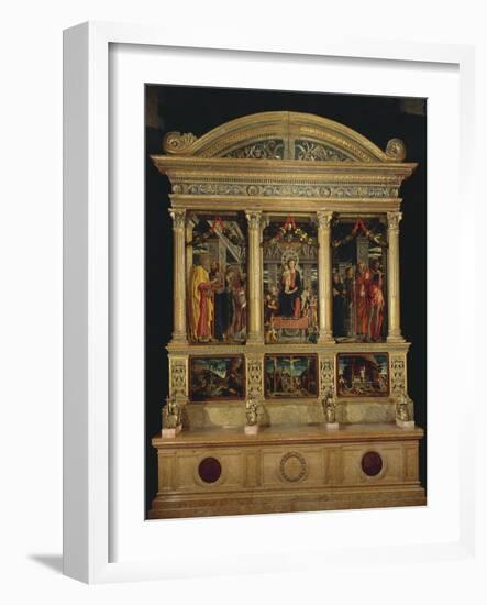 San Zeno Altarpiece, Ca 1456-1460-Andrea Mantegna-Framed Giclee Print