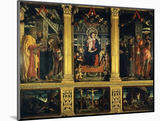 San Zeno Altarpiece-Andrea Mantegna-Mounted Giclee Print