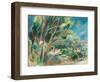 Sanary-Sur-Mer, Provence, 1924 (Oil on Canvas Laid down on Panel)-Rudolf Levy-Framed Giclee Print