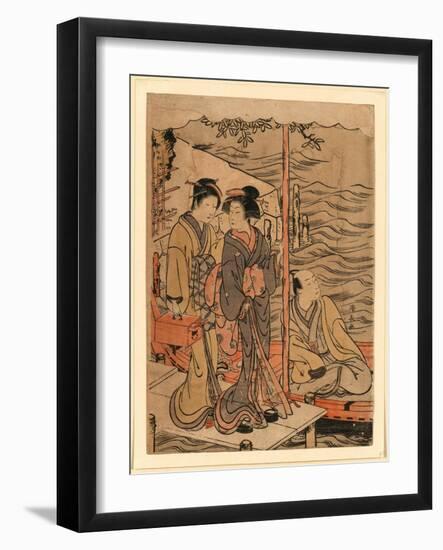 Sanbashi No Danjo-Torii Kiyonaga-Framed Giclee Print