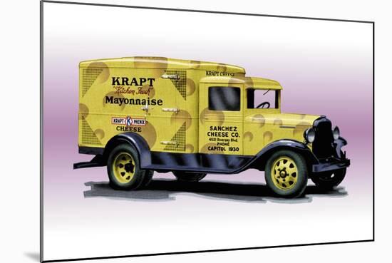 Sanchez Cheese Truck-null-Mounted Art Print