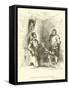 Sancho Asks Don Quixote for Wages-Sir John Gilbert-Framed Stretched Canvas