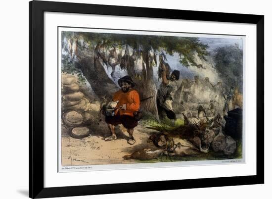 Sancho at the Feast-Edmond Morin-Framed Premium Giclee Print