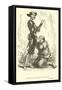 Sancho Bags His Master's Forgiveness-Sir John Gilbert-Framed Stretched Canvas