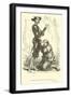 Sancho Bags His Master's Forgiveness-Sir John Gilbert-Framed Giclee Print