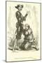 Sancho Bags His Master's Forgiveness-Sir John Gilbert-Mounted Giclee Print