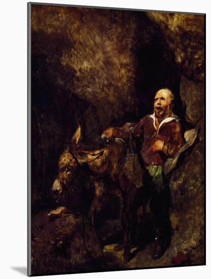 Sancho Panza and His Donkey-Edwin Henry Landseer-Mounted Giclee Print