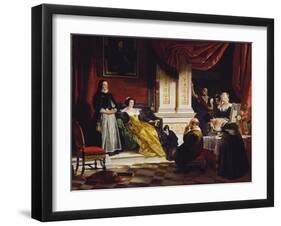 Sancho Panza in the Apartment of the Duchess-Charles Robert Leslie-Framed Giclee Print