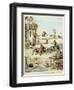 Sancho Panza Mauled at the Tavern. 'Story of Don Quixote,' Illus. by Jules David.-Jules David-Framed Art Print