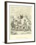 Sancho Panza Tossed in a Blanket-Sir John Gilbert-Framed Giclee Print