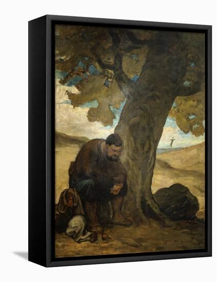 Sancho Panza-Honore Daumier-Framed Stretched Canvas