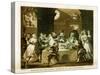 Sancho starved by his physician by William Hogarth-William Hogarth-Stretched Canvas