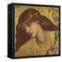 Sancta Lilias-Dante Gabriel Rossetti-Framed Stretched Canvas