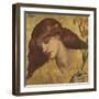 Sancta Lilias-Dante Gabriel Rossetti-Framed Premium Giclee Print