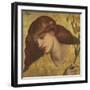 Sancta Lilias-Dante Gabriel Rossetti-Framed Premium Giclee Print