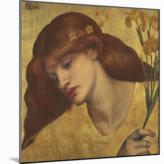 Sancta Lilias-Dante Gabriel Rossetti-Mounted Premium Giclee Print