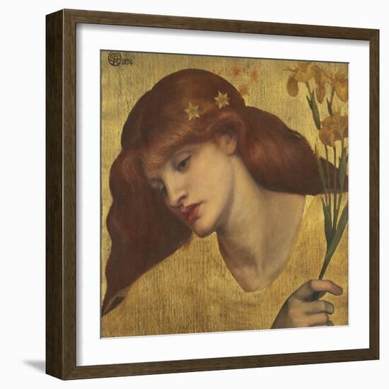 Sancta Lilias-Dante Gabriel Rossetti-Framed Giclee Print