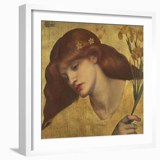 Sancta Lilias-Dante Gabriel Rossetti-Framed Giclee Print