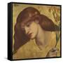 Sancta Lilias-Dante Gabriel Rossetti-Framed Stretched Canvas