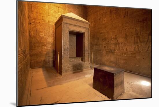 Sanctuary at Temple of Horus-null-Mounted Giclee Print