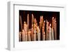 Sanctuary candles, Lourdes, Hautes Pyrenees, France-Godong-Framed Photographic Print