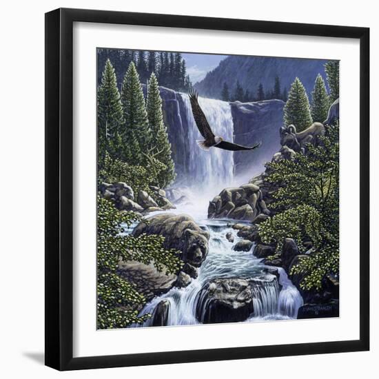 Sanctuary Falls-John Van Straalen-Framed Giclee Print