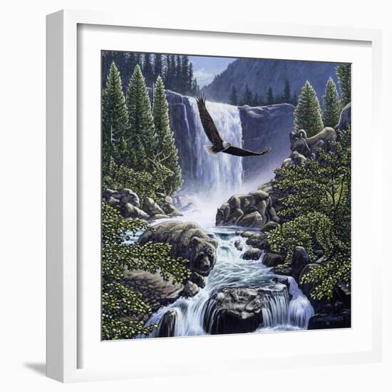 Sanctuary Falls-John Van Straalen-Framed Giclee Print