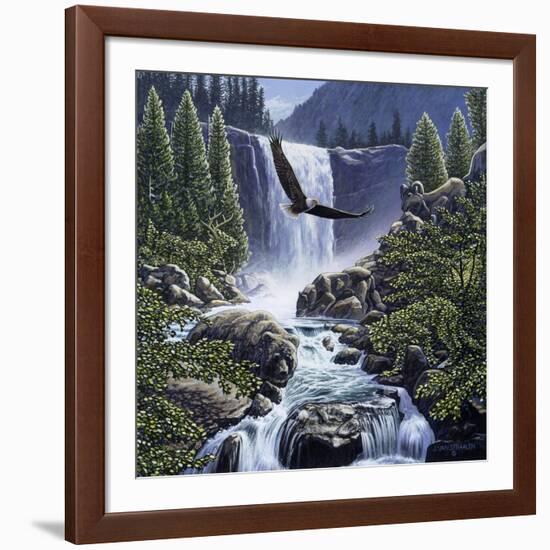 Sanctuary Falls-John Van Straalen-Framed Giclee Print