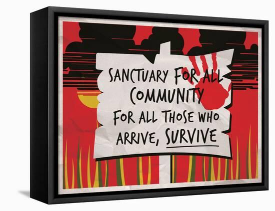 Sanctuary for All-null-Framed Stretched Canvas