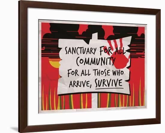 Sanctuary for All-null-Framed Poster