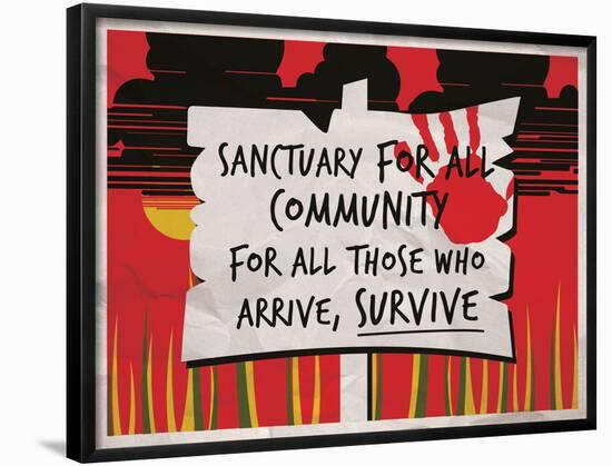 Sanctuary for All-null-Framed Poster