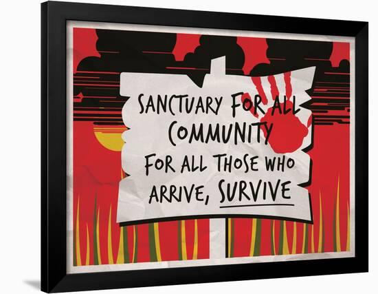 Sanctuary for All-null-Framed Poster