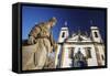 Sanctuary of Bom Jesus de Matosinhos and Prophets Sculpture, UNESCO Site, Congonhas, Brazil-Ian Trower-Framed Stretched Canvas