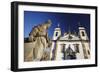 Sanctuary of Bom Jesus de Matosinhos and Prophets Sculpture, UNESCO Site, Congonhas, Brazil-Ian Trower-Framed Photographic Print