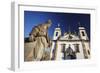 Sanctuary of Bom Jesus de Matosinhos and Prophets Sculpture, UNESCO Site, Congonhas, Brazil-Ian Trower-Framed Photographic Print