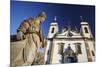 Sanctuary of Bom Jesus de Matosinhos and Prophets Sculpture, UNESCO Site, Congonhas, Brazil-Ian Trower-Mounted Photographic Print