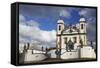 Sanctuary of Bom Jesus de Matosinhos and Prophets Sculpture, UNESCO Site, Congonhas, Brazil-Ian Trower-Framed Stretched Canvas