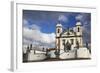 Sanctuary of Bom Jesus de Matosinhos and Prophets Sculpture, UNESCO Site, Congonhas, Brazil-Ian Trower-Framed Photographic Print