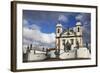 Sanctuary of Bom Jesus de Matosinhos and Prophets Sculpture, UNESCO Site, Congonhas, Brazil-Ian Trower-Framed Photographic Print