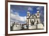 Sanctuary of Bom Jesus de Matosinhos and Prophets Sculpture, UNESCO Site, Congonhas, Brazil-Ian Trower-Framed Photographic Print