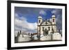 Sanctuary of Bom Jesus de Matosinhos and Prophets Sculpture, UNESCO Site, Congonhas, Brazil-Ian Trower-Framed Photographic Print