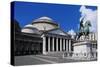 Sanctuary of St Francis of Paola and Statue of Charles III, Piazza Del Plebiscito, Naples, Italy-null-Stretched Canvas