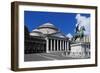 Sanctuary of St Francis of Paola and Statue of Charles III, Piazza Del Plebiscito, Naples, Italy-null-Framed Giclee Print