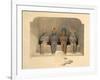 Sanctuary of the Temple of Abu Simbel, from Egypt and Nubia, Vol.1-David Roberts-Framed Giclee Print