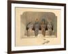 Sanctuary of the Temple of Abu Simbel, from Egypt and Nubia, Vol.1-David Roberts-Framed Giclee Print