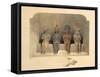 Sanctuary of the Temple of Abu Simbel, from Egypt and Nubia, Vol.1-David Roberts-Framed Stretched Canvas