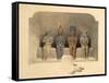 Sanctuary of the Temple of Abu Simbel, from Egypt and Nubia, Vol.1-David Roberts-Framed Stretched Canvas