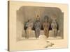 Sanctuary of the Temple of Abu Simbel, from Egypt and Nubia, Vol.1-David Roberts-Stretched Canvas