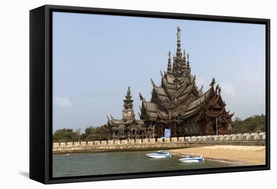 Sanctuary of Truth, Pattaya, Thailand, Southeast Asia, Asia-Rolf Richardson-Framed Stretched Canvas