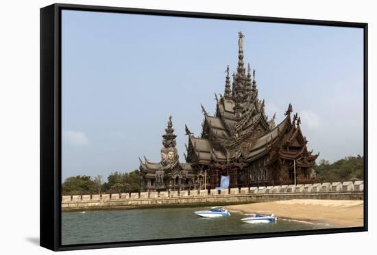 Sanctuary of Truth, Pattaya, Thailand, Southeast Asia, Asia-Rolf Richardson-Framed Stretched Canvas